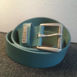 💥 3 FOR 25 💥  Esprit Turquoise Leather Belt with Silver Buckle